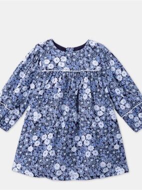 Sergent Major Girls Navy Floral Dress 24M / 86cm